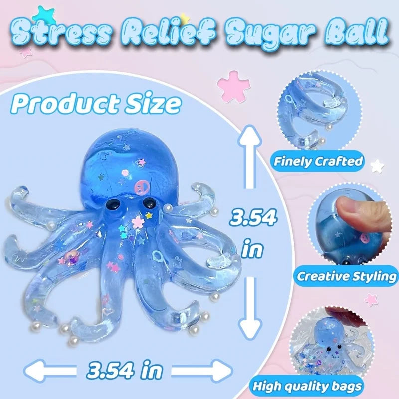 Glitter Octopus Squishy